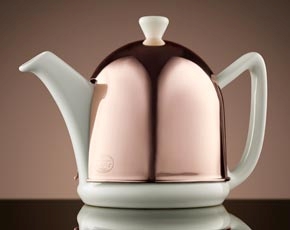 Rose Dome Teapot in White (600ml)